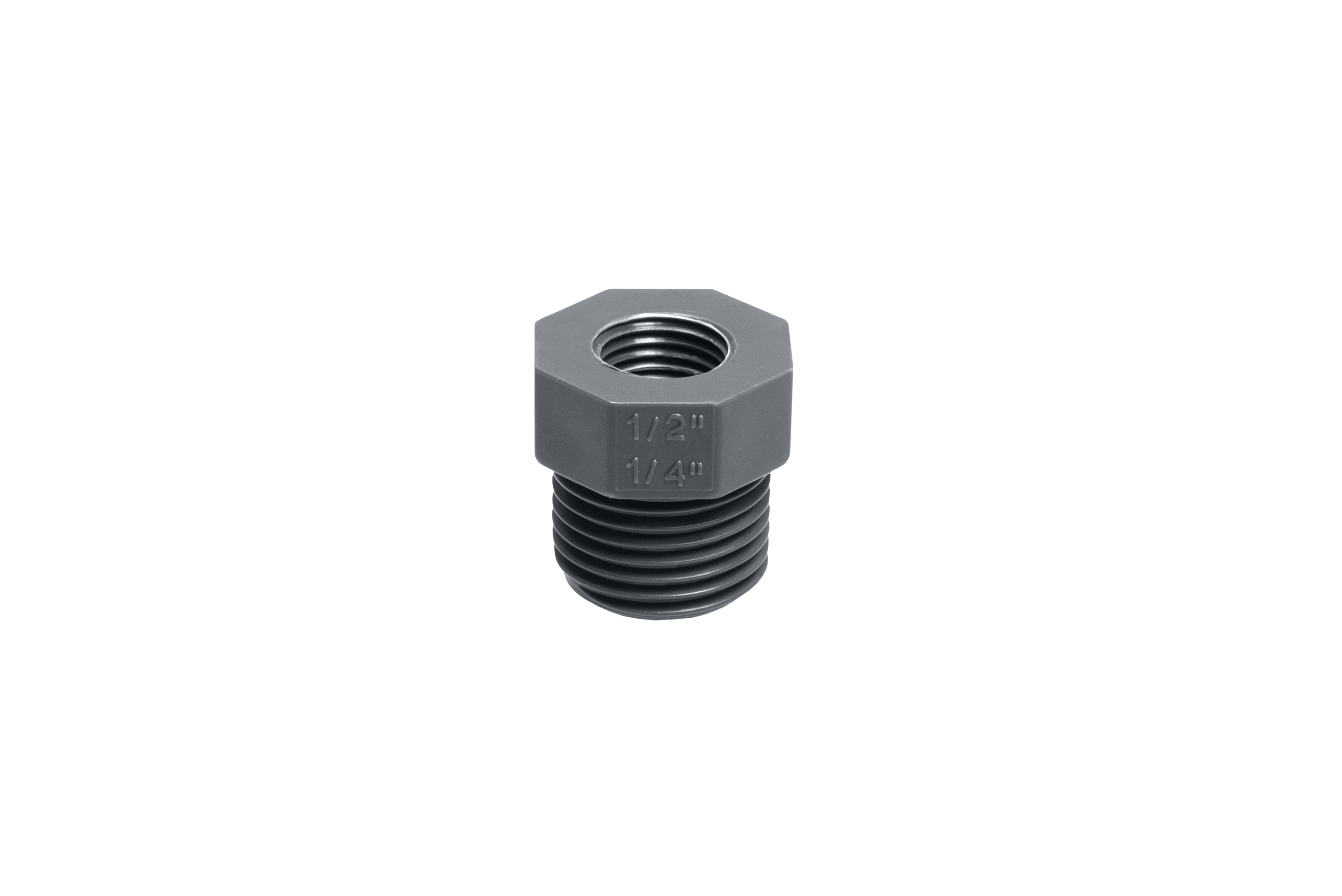 PVC Reduktion 1/2" AG x 1/4" IG