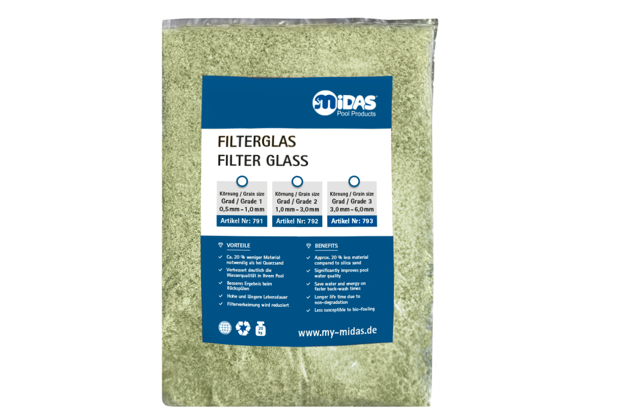 Filterglas Grad 2 / 1,0-3,0mm