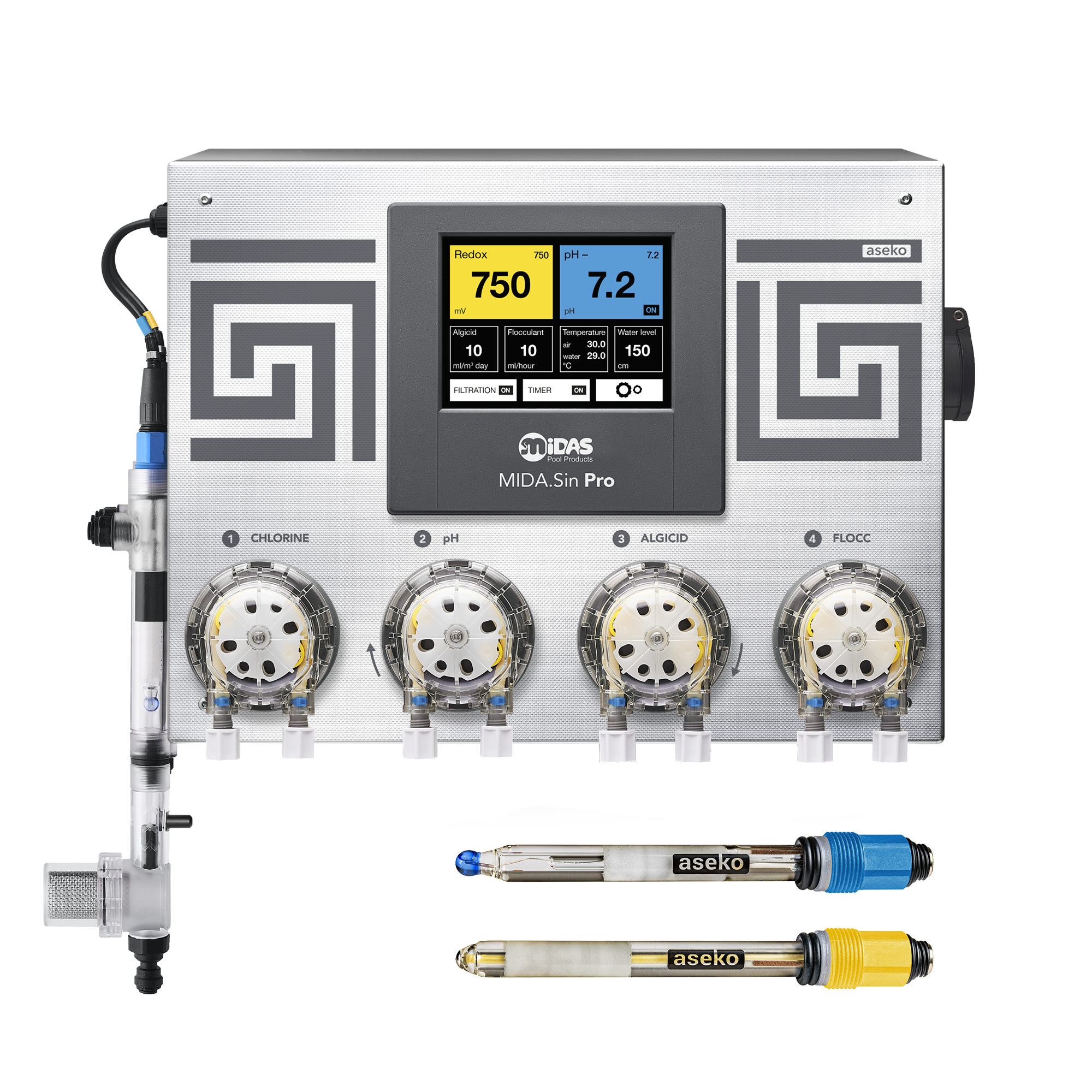 Mida Sin Pro PH/Redox Net – Dosieranlage inkl. Poolmanager